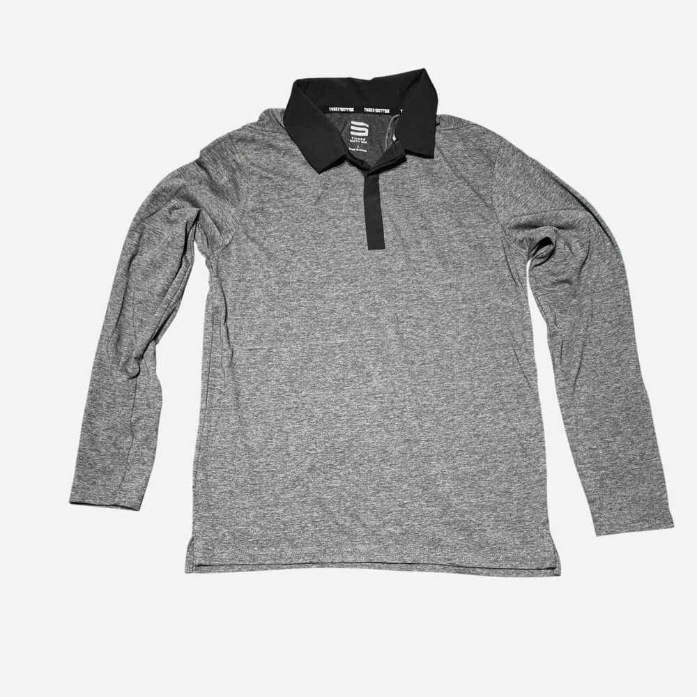 366 Men's Grey and Black Polo-shirts